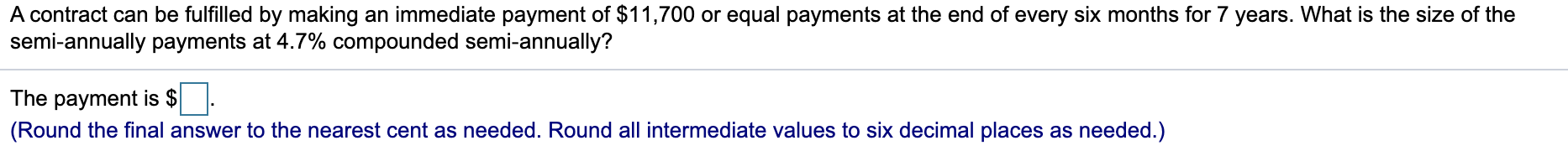  A contract can be fulfilled by making an immediate payment of