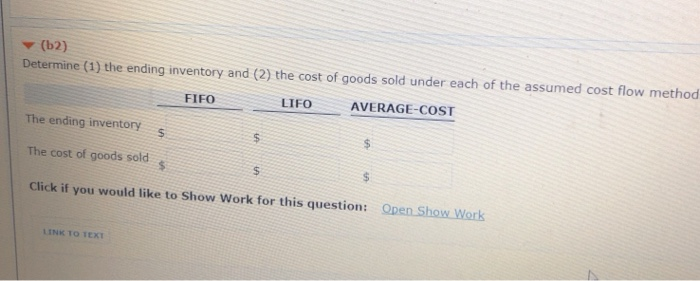inventory system. Your answer is correct. Determine the cost of goods available