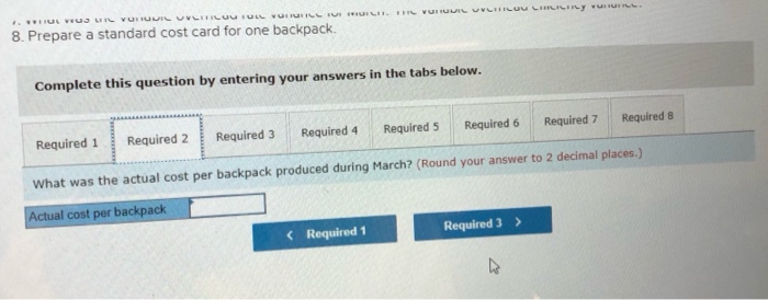 of direct labor-hours. During Ma Selected information relating to the month's production