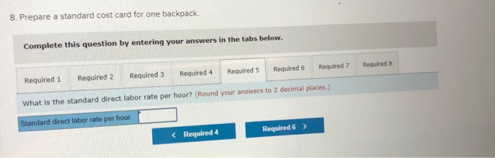 variance Labor rate variance $ 1,590 U The following additional information is