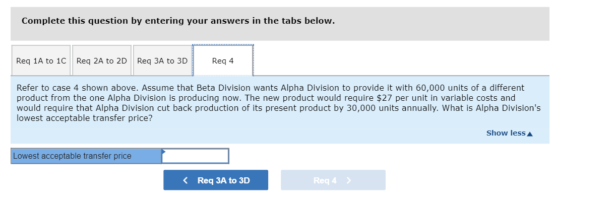 information relative to the two divisions: Case 2. 4 56,000 385, eee