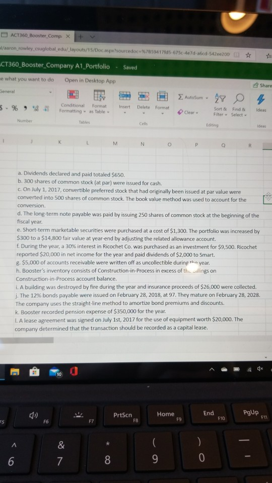 i need to create a statment of cashflows inidrect method with the