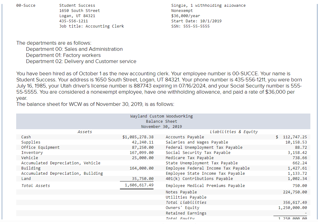 information applies to the questions displayed below.] Wayland Custom Woodworking is a