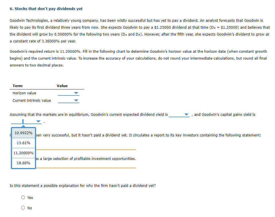 dividend at that time (D3 = $1.25000) and believes that the dividend