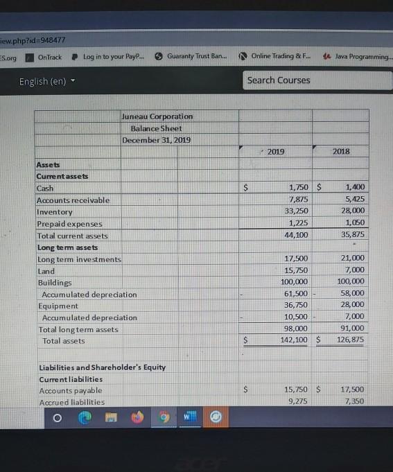 method question 2: using the above data from the information provided above,