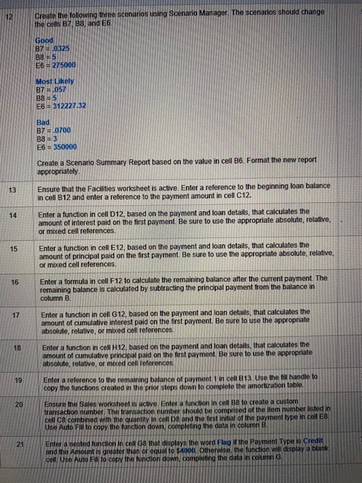 Exp19_Excel _AppCapstone_ Compassessment_ Manufacturing Project. please answer questions 15-18 12 Create