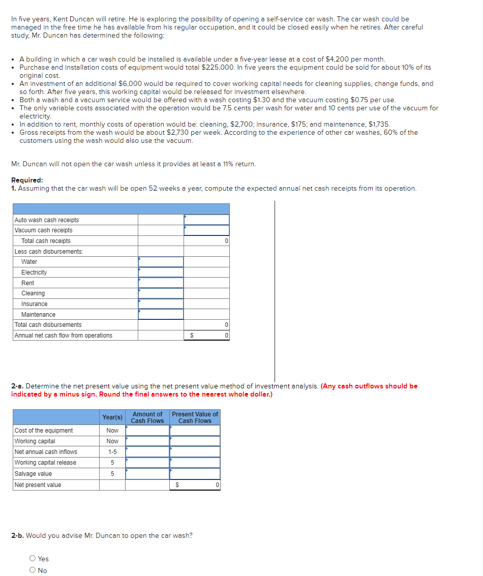  In five years, Kent Duncan will retire. He is exploring the