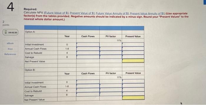 11-5) oints 8 044406 Tulsa Company is considering investing in new bottling