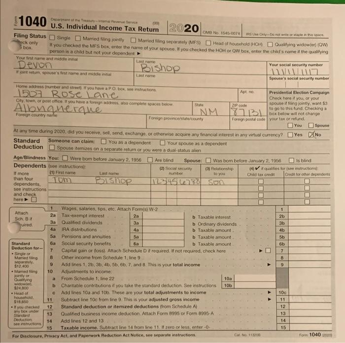 single. He lives at 1507 Rose Lane, Albuquerque, NM 87131. His Social