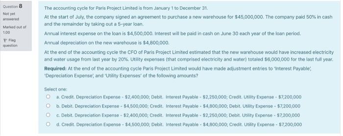 loan $800,000. art will be paid in canh on Khurch teach year