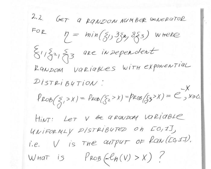 generator for n = min (1,32,83) wheree 1, E2, E3 are independent