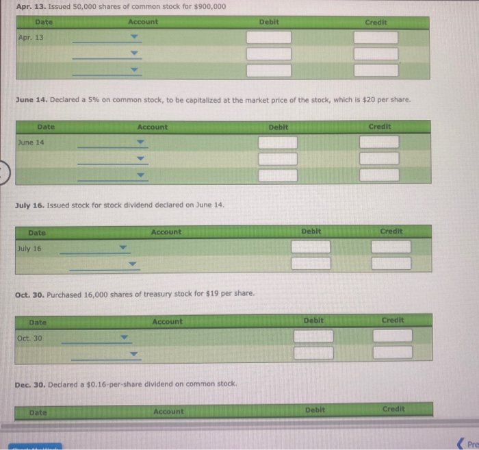 authorized, 260,000 shares issued) Paid-In Capital in Excess of Stated Value-Common Stock