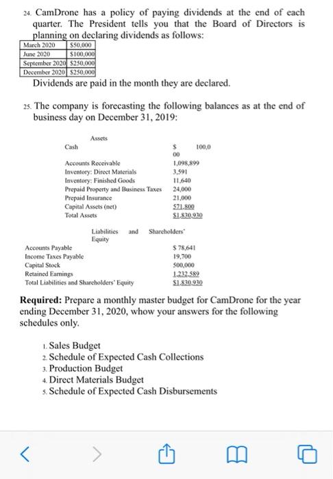 share of this growing market, CamDrone entered the market in early 2018.