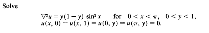 This is a 3 part partial differential equations problem dealing with finite