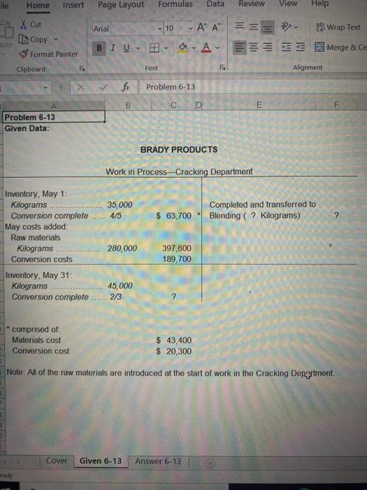  Home Insert Page Layout Formulas Data Review View Help X Cut