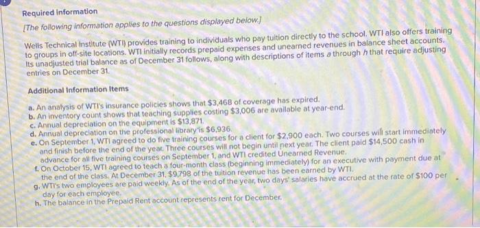  Please fill out every chart. I really appreciate it Required information