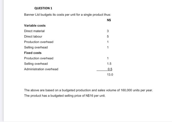  please show all the work and answer all questuons QUESTION 1