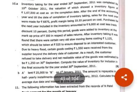  1,67,500 at cost as on the completion date. After the end