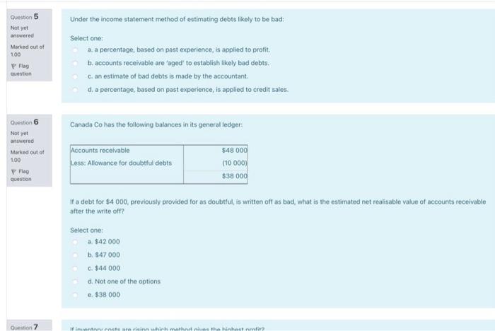 S1 400 the allowance for doubtful debts account balance was $800 credit.