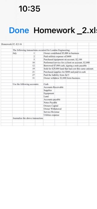 utilities expS400 5 Purchased equipment , $2.100 10 Performed for a client