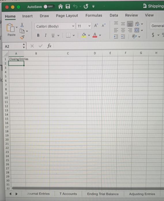 Inc.'s accounting for the transactions that occurred during January 2021. A list