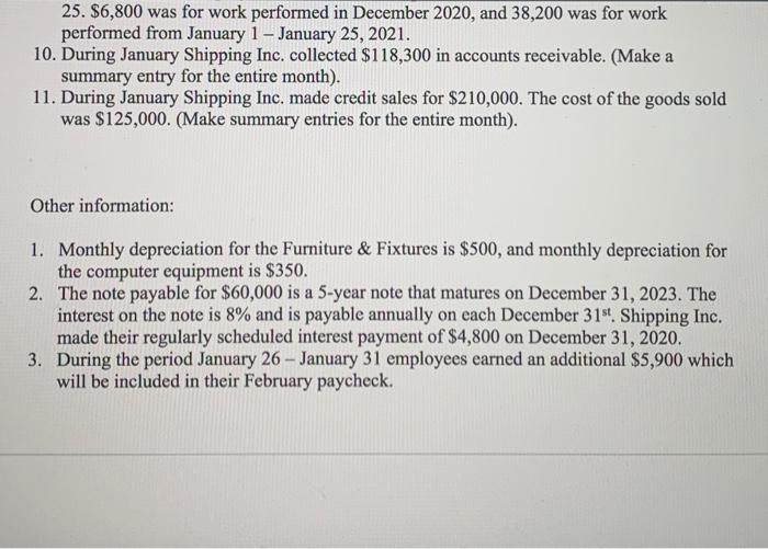 Prepare a trial balance at the end of the month. 4. Prepare