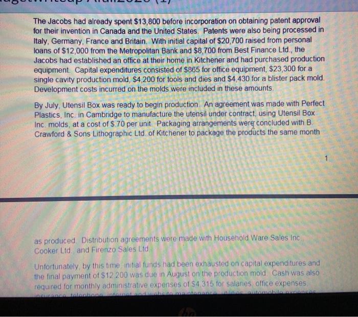 %)of your course grade. Required: 1 Produce projected income statements balance sheets