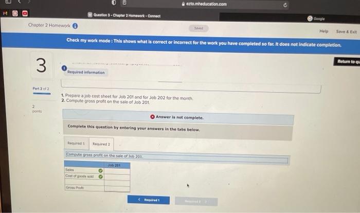 show the following materials used for the month Book Job 201 Job
