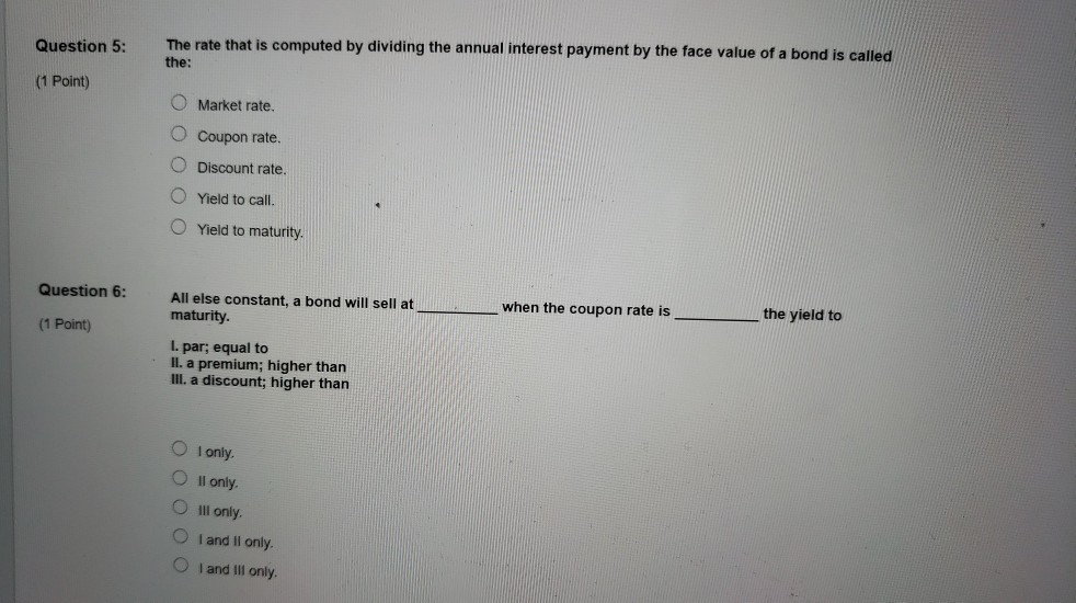 please answer question 5 and 6 thank you! Question 5: The rate