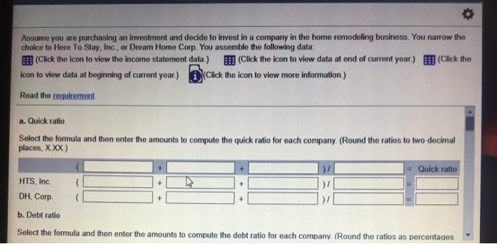 Debt Print Done lect the Data Table As ch Selected balance sheet