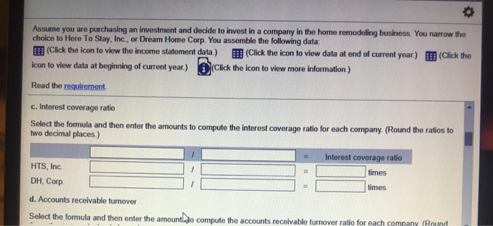 Here To Stay, Inc. Dream Home, Corp. Re Current assets: Cash a.