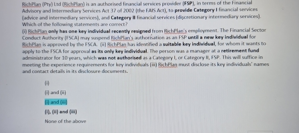 RichPlan (Pty) Ltd (RichPlan) is an authorised financial services provider (FSP),