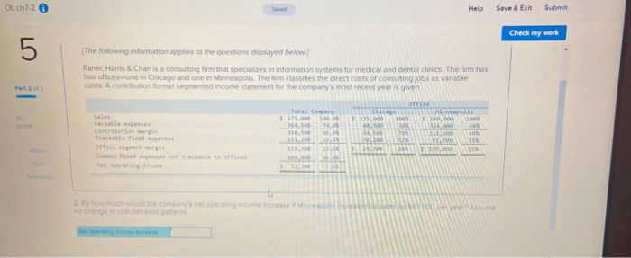  OL ch7-26 Help Save & Exit Submit Check my work The