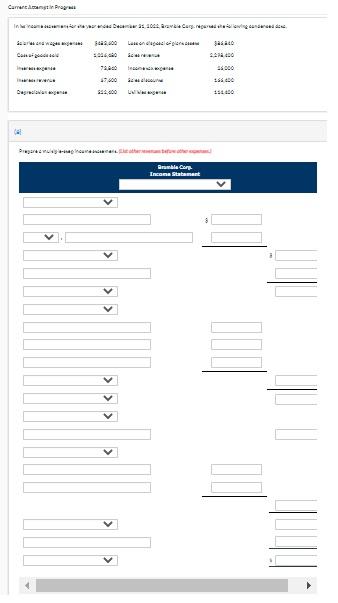 December 31, 2022, Bramble Corp. reported the following condensed data. Salaries and