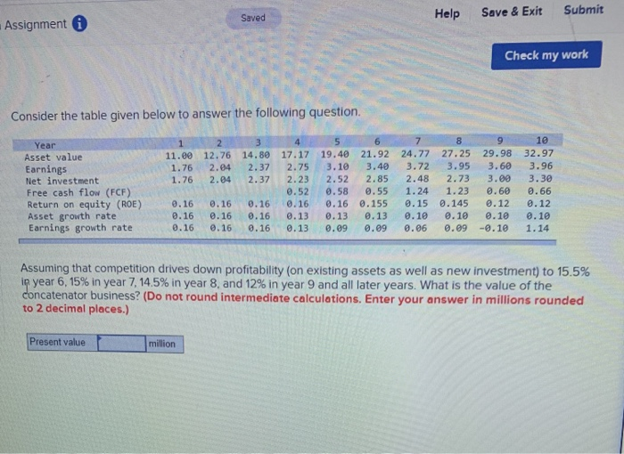 help me please Help Save & Exit Saved Submit Assignment i Check