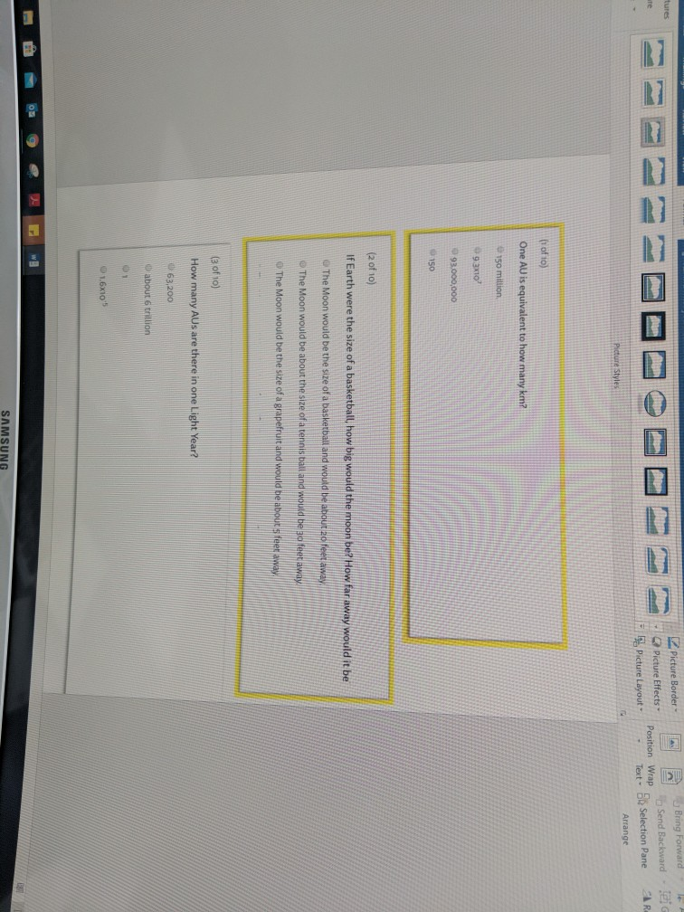 please choice the correct answers asap? Picture Border Picture Effects Picture