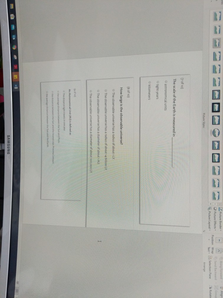 Arrange of 10 One AU is equivalent to how many km? 150