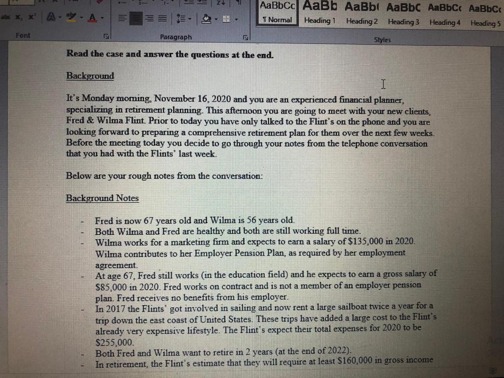 Fred and Wilma Case Study Questions AaBbcc AaBb AaBbt AaBbc AaBbcc AaBbC