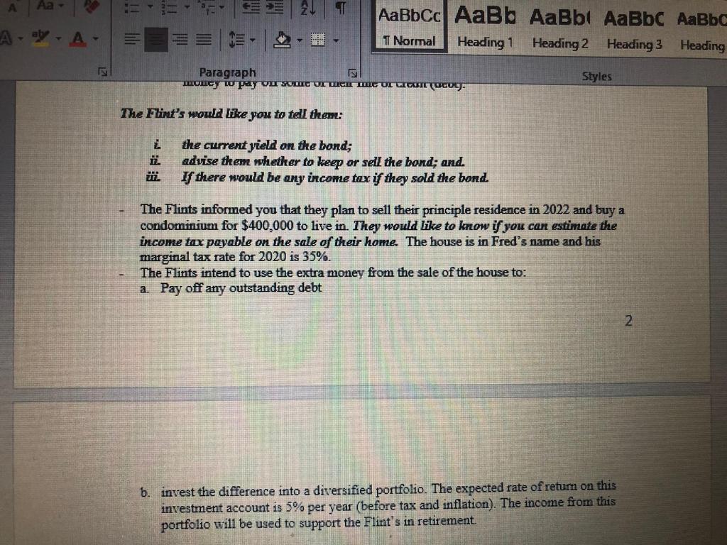 abc X X Anya- Font Paragraph Styles Read the case and answer