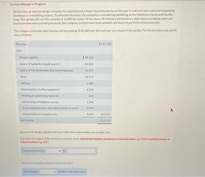  Current Attempt in Progress Ull Interiors, an interior design company has