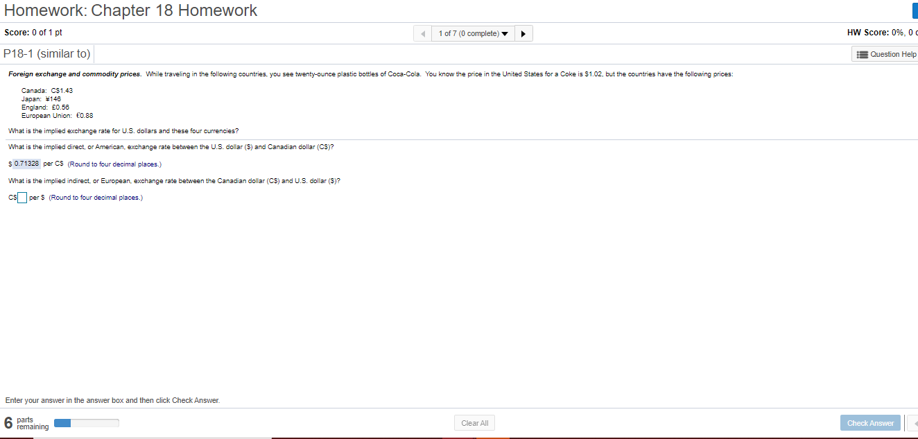  Homework: Chapter 18 Homework HW Score: 0%, 0 Question Help Score: