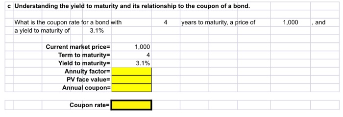  how do I solve this problem while using excel? c Understanding