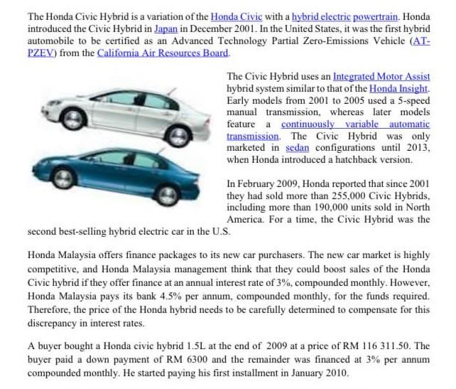 i am stuck in this ans me quickly please The Honda