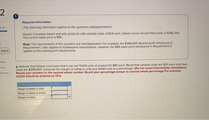 please post answers clearly. 2 0 707 Required information The following information