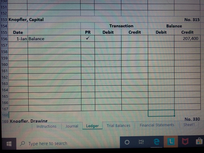 account. 4. Knopfler purchased $30,100 of supplies on account. 5. Knopfler paid