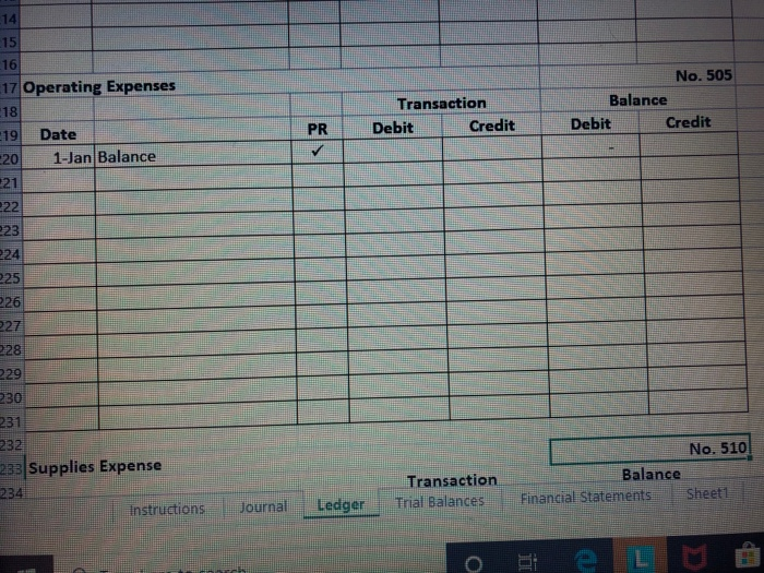 2020 - Adjustment data: 1. A count of supplies indicated that $6,900