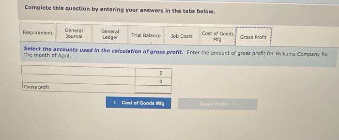 72,000 44,000 Applied overhead (March) 50,400 30.800 Costa during April Direct materials