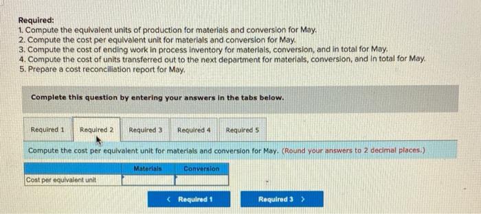 system. It manufactures a caulking compound that goes through three processing stages