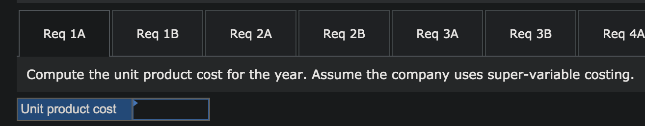 Statements (LO6-2, LO6-6) Bracey Company manufactures and sells one product. The following