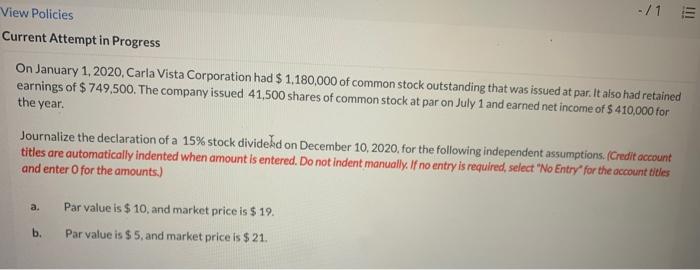  -/1 INT View Policies Current Attempt in Progress On January 1,
